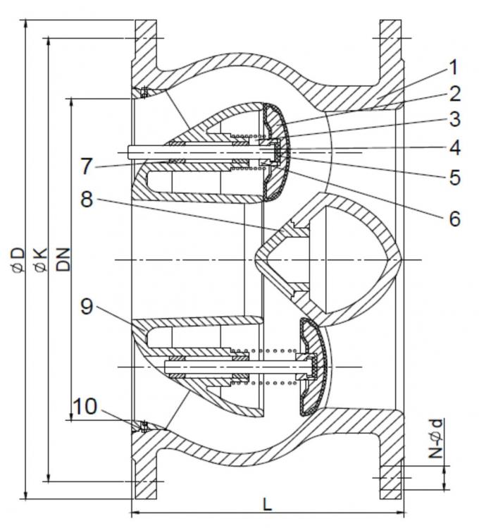 EN12233 Quick Close Anti Water Hammer Non Slam Swing Check Valve